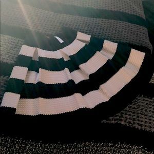 High waisted pleated flare skirts